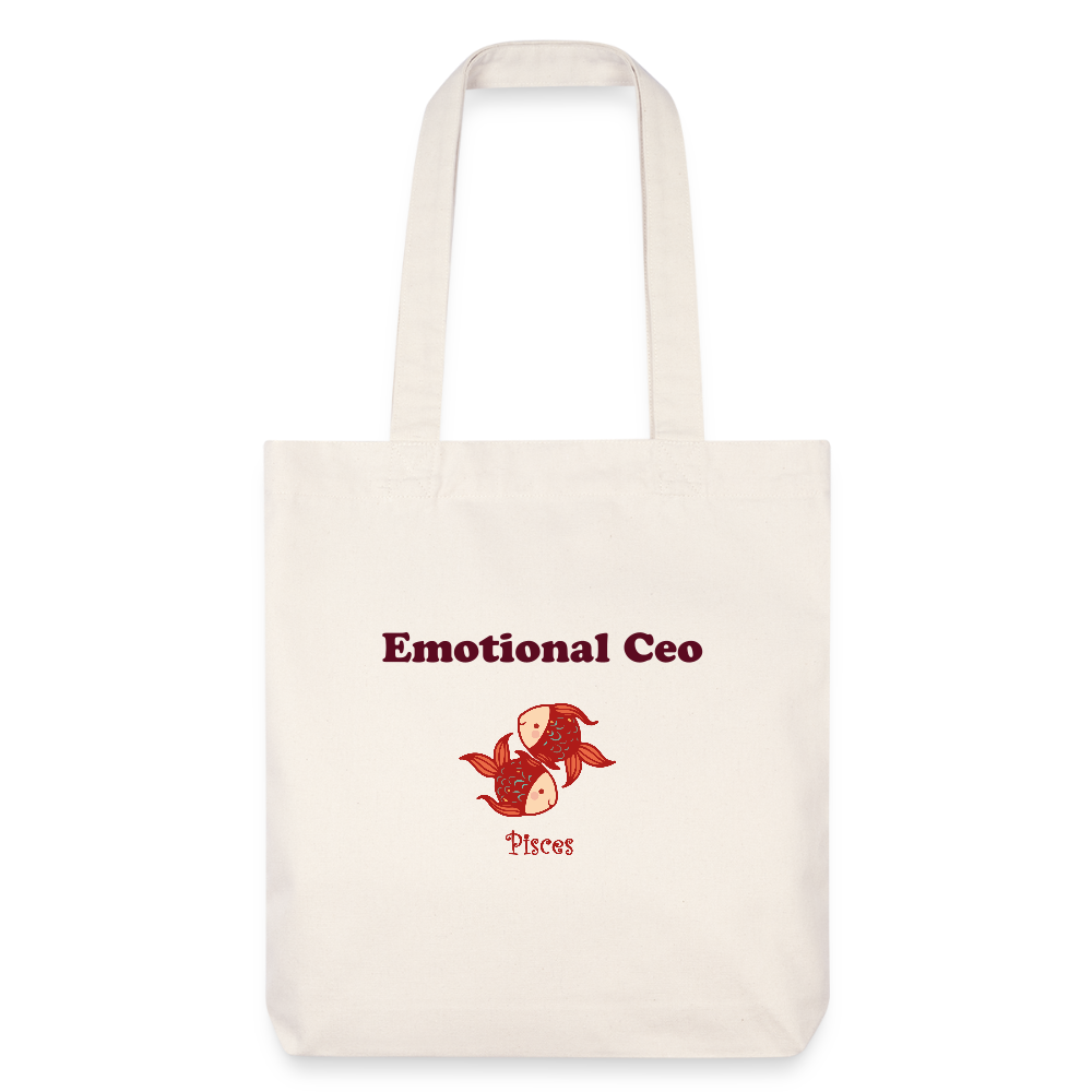 Pisces Stanley/Stella recycelter Heavyweight Stoffbeutel - Naturweiß