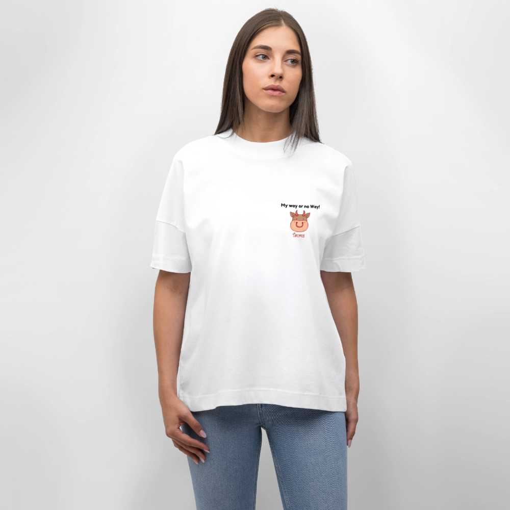 Taurus Stanley/Stella Oversized Unisex Bio T-Shirt Blaster - Weiß