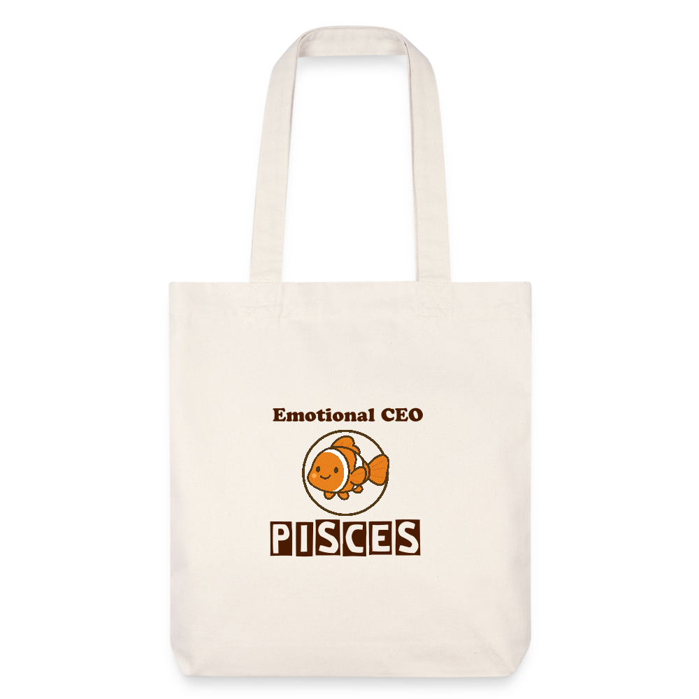 Pisces Mood Stanley/Stella recycelter Heavyweight Stoffbeutel - Naturweiß