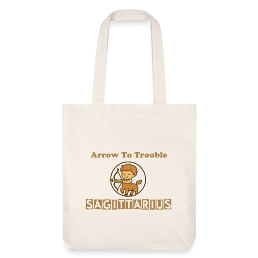 Sagittarius Mood Stanley/Stella recycelter Heavyweight Stoffbeutel - Naturweiß