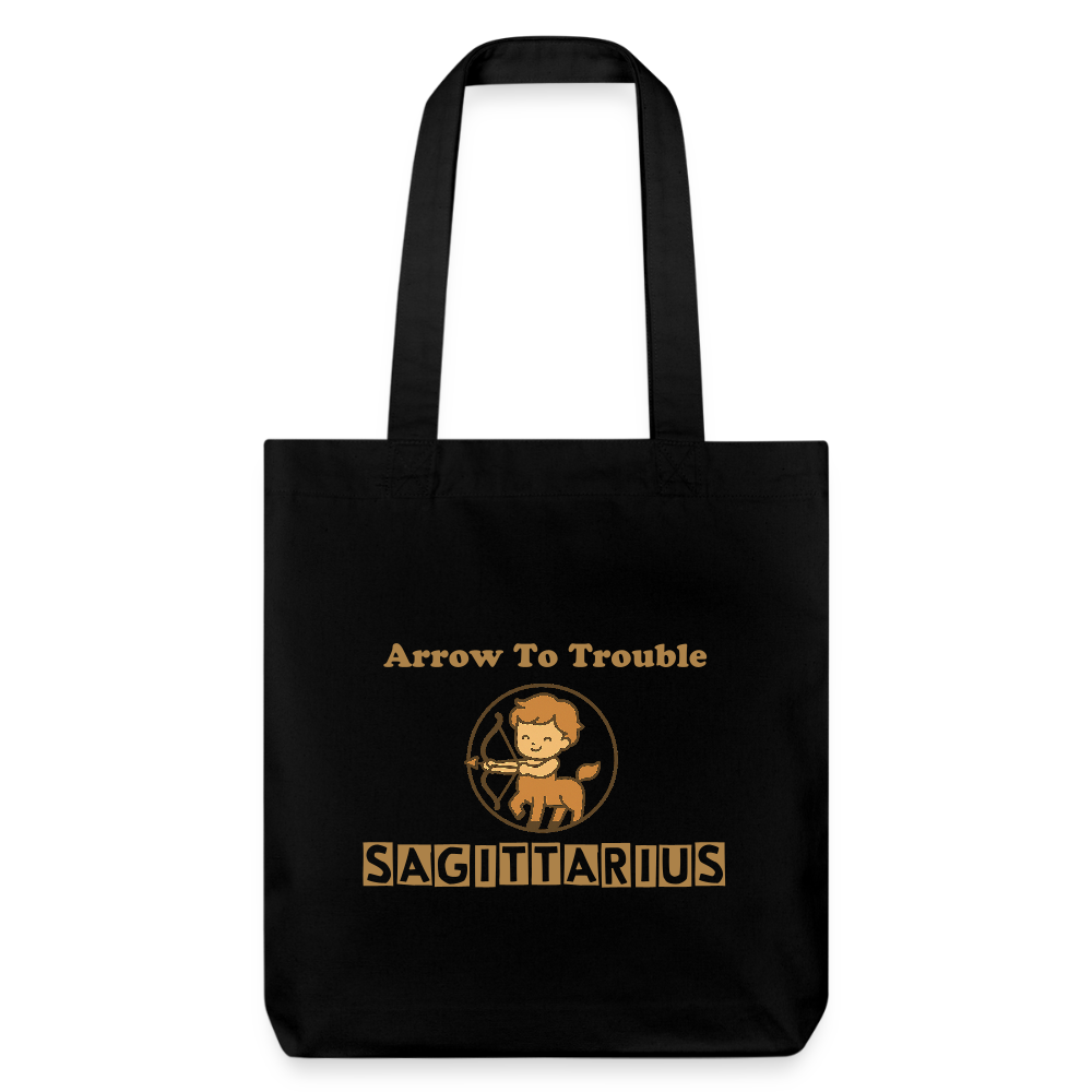 Sagittarius Mood Stanley/Stella recycelter Heavyweight Stoffbeutel - Schwarz