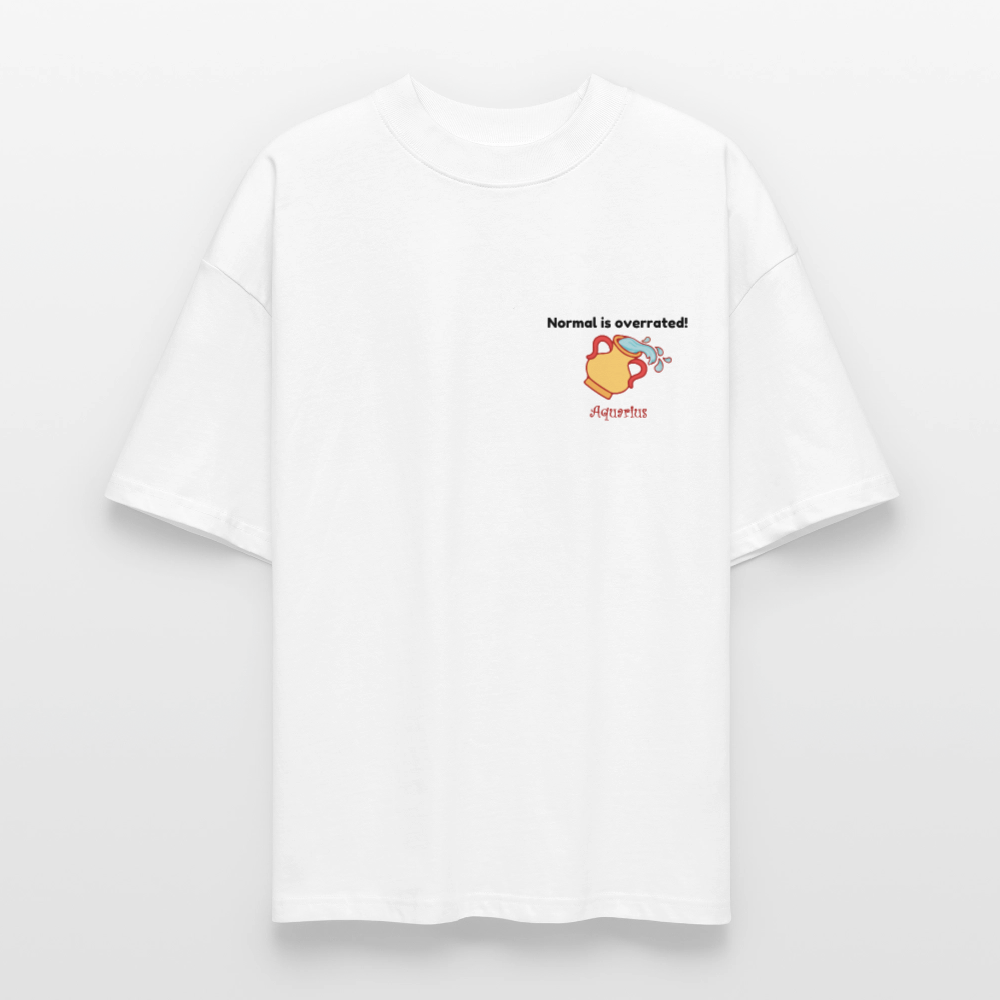 Aquarius  Stanley/Stella Oversized Unisex Bio T-Shirt Blaster - Weiß