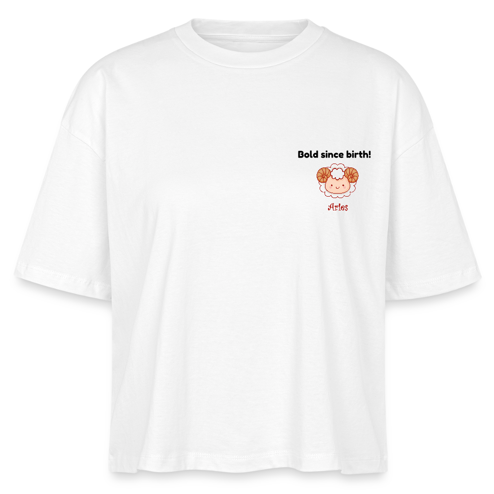 Aries Stanley/Stella Frauen Boxy Bio-T-Shirt Nova - Weiß