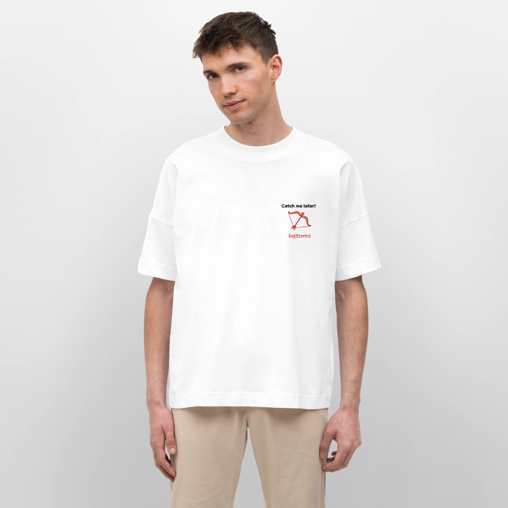 Sagittarius Stanley/Stella Oversized Unisex Bio T-Shirt Blaster - Weiß