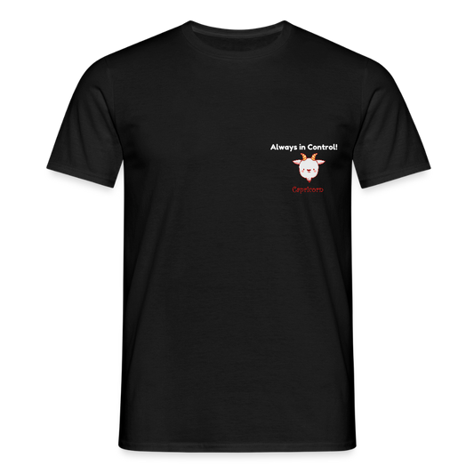 Capricorn Männer T-Shirt - Schwarz