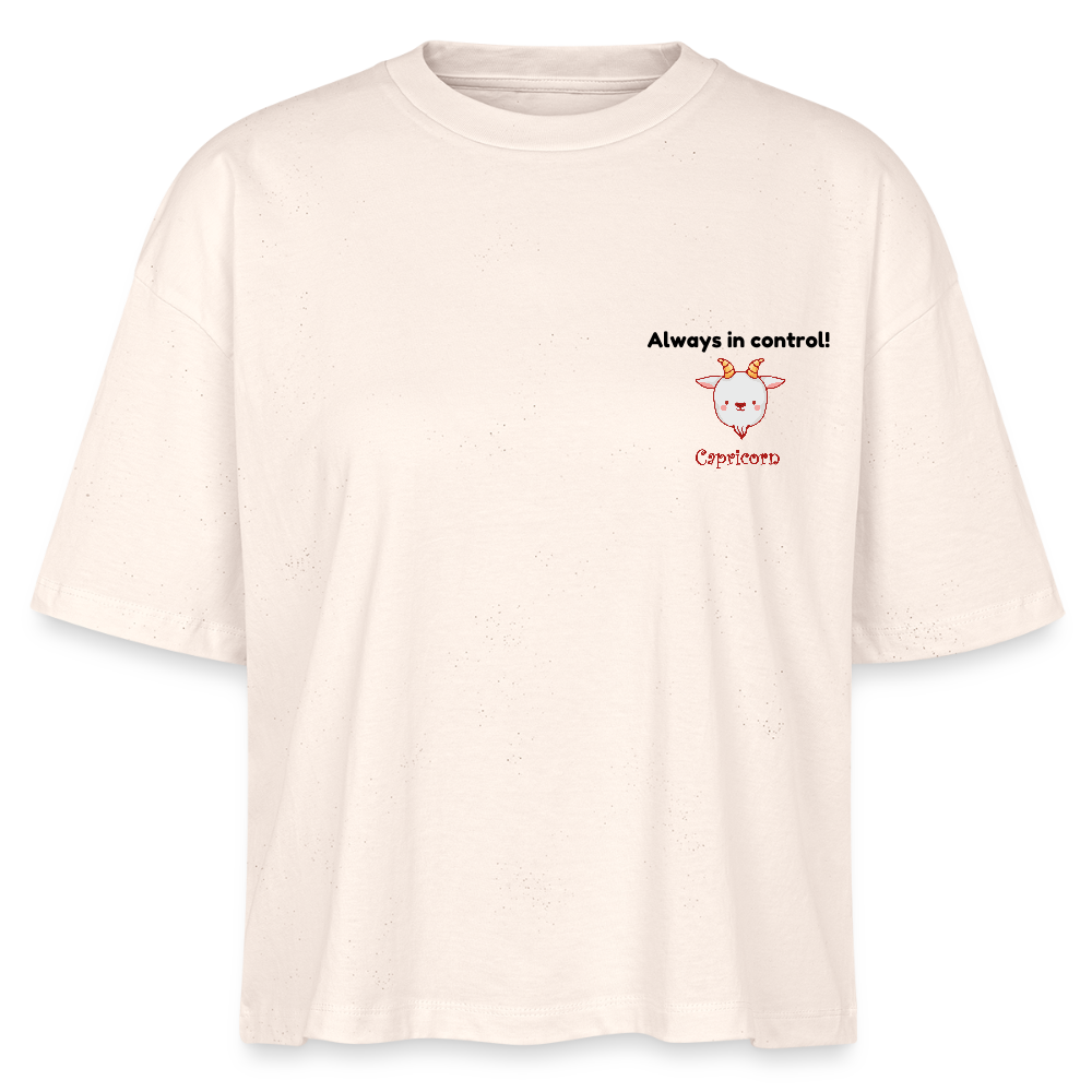 Capricorn Stanley/Stella Frauen Boxy Bio-T-Shirt Nova - Weißgrau