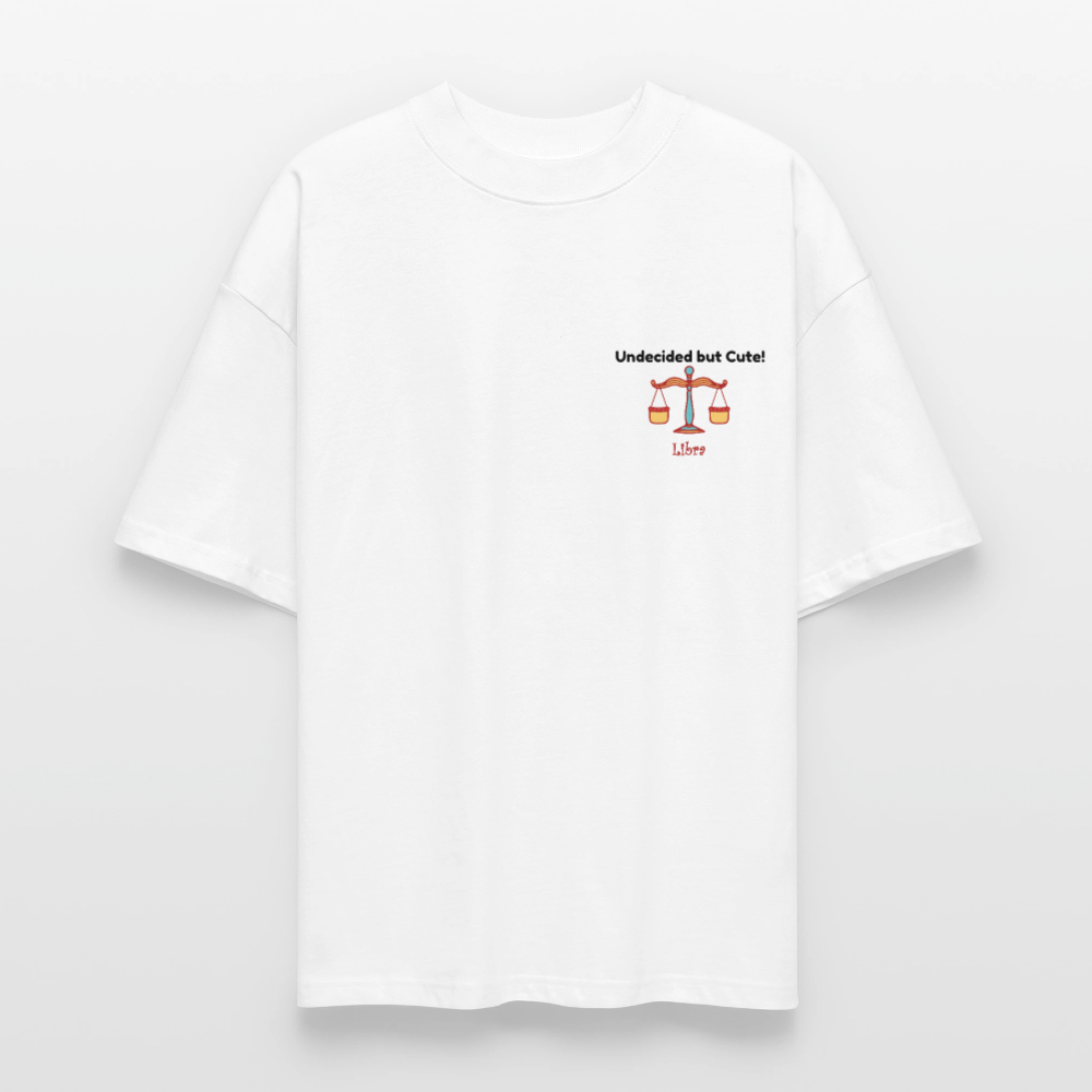 Libra Stanley/Stella Oversized Unisex Bio T-Shirt Blaster - Weiß