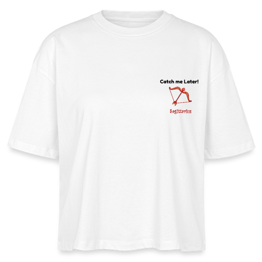 Sagittarius Stanley/Stella Frauen Boxy Bio-T-Shirt Nova - Weiß