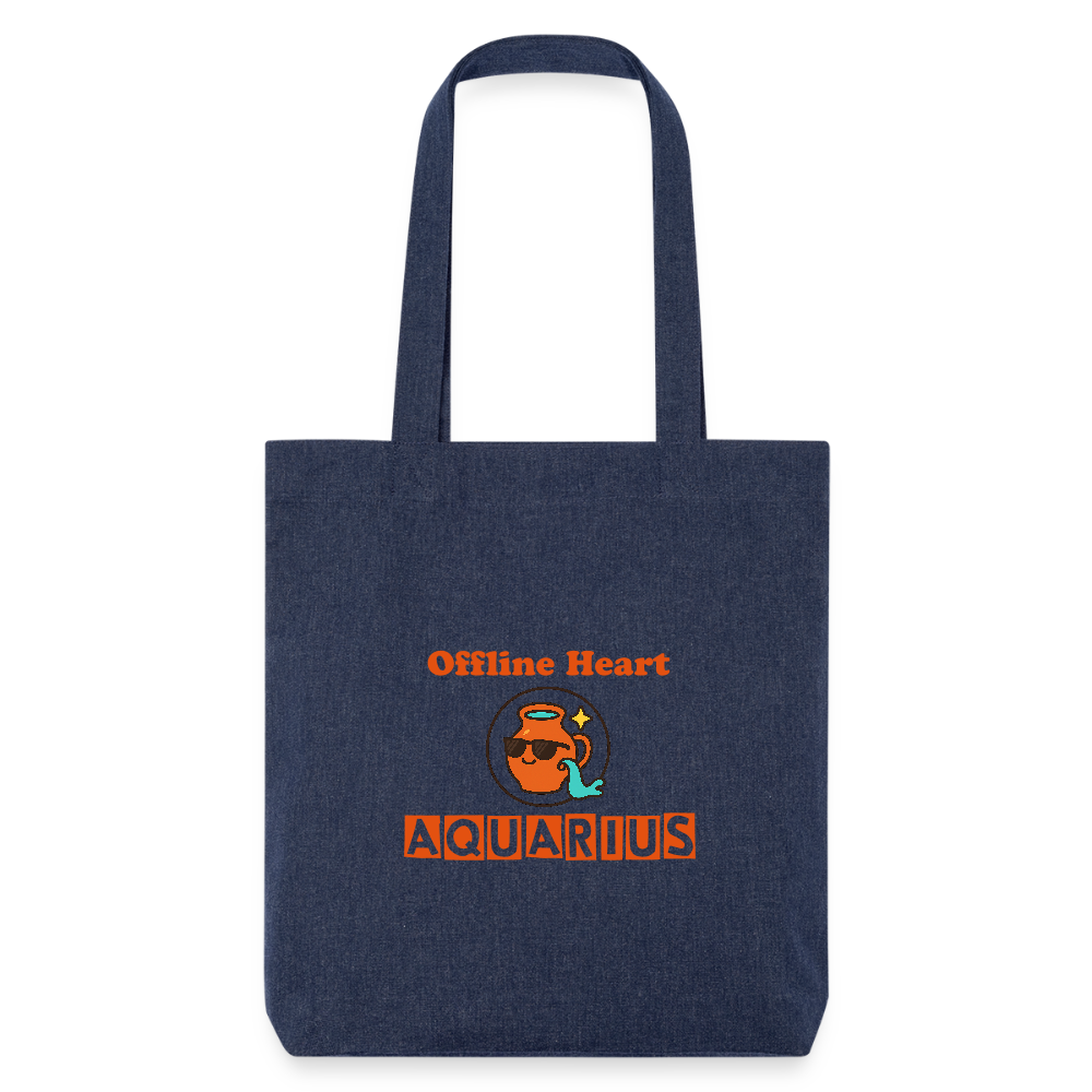 Aquarius Mood Stanley/Stella recycelter Heavyweight Stoffbeutel - melange Blue