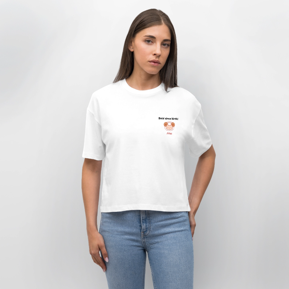 Aries Stanley/Stella Frauen Boxy Bio-T-Shirt Nova - Weiß