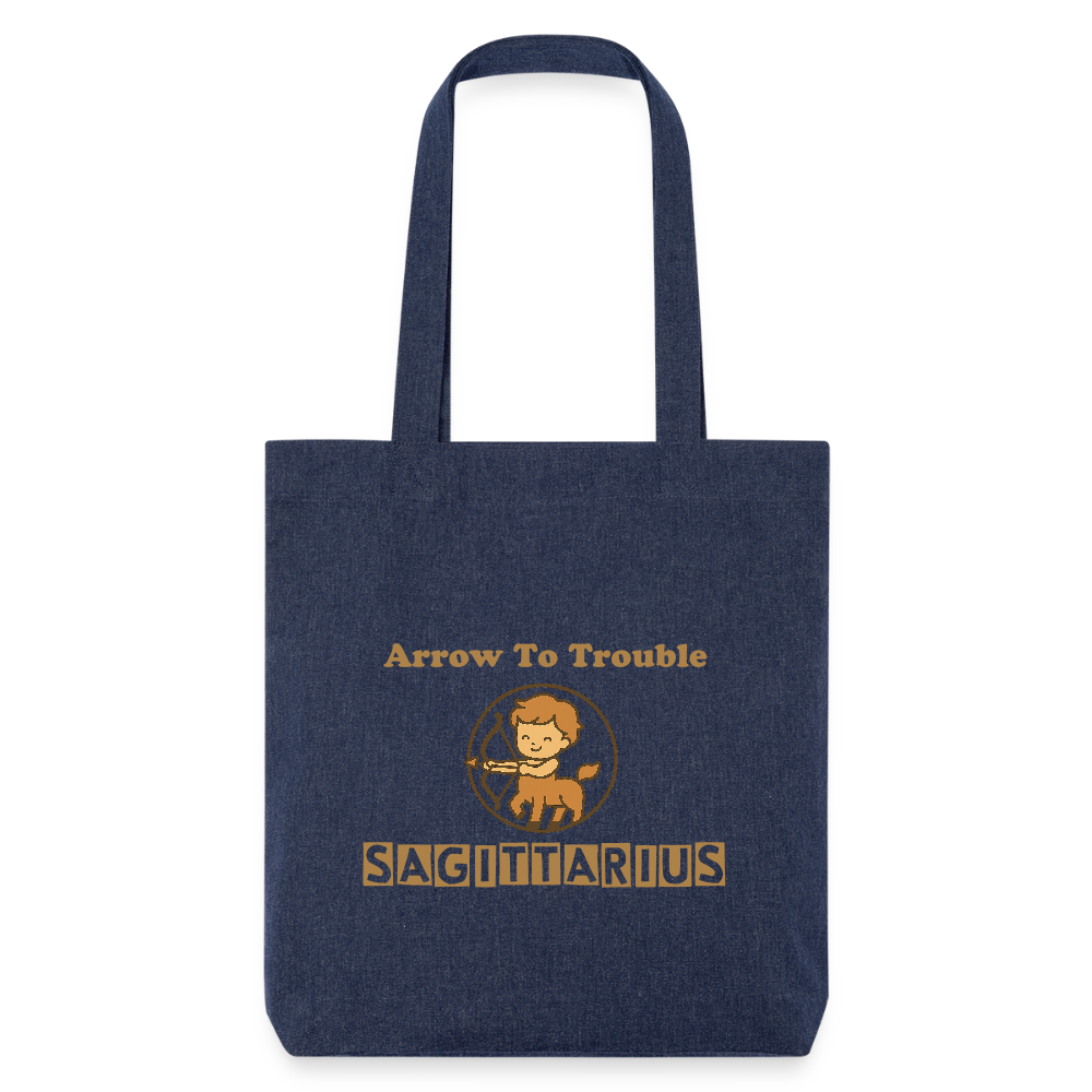 Sagittarius Mood Stanley/Stella recycelter Heavyweight Stoffbeutel - melange Blue