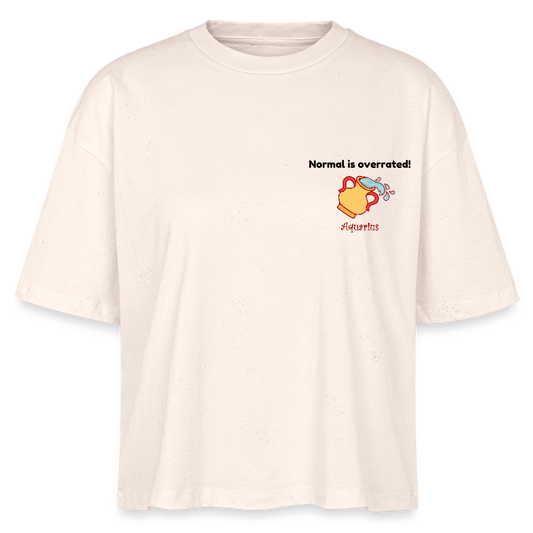 Aquarius Stanley/Stella Frauen Boxy Bio-T-Shirt Nova - Weißgrau