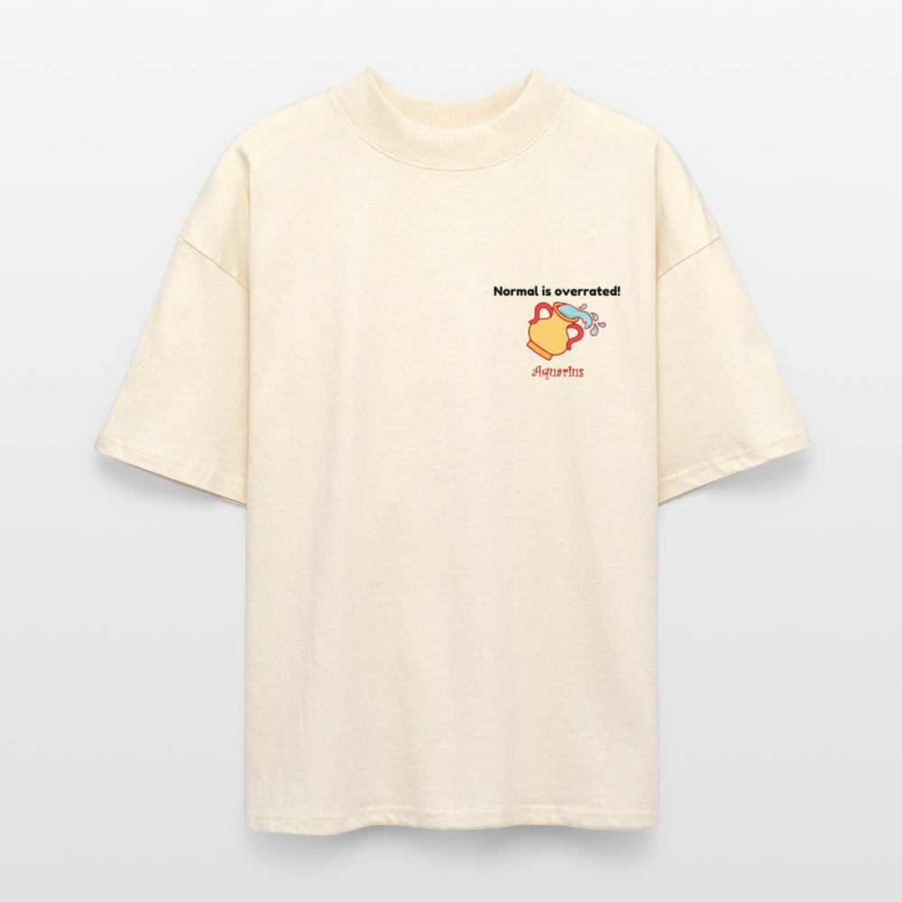 Aquarius  Stanley/Stella Oversized Unisex Bio T-Shirt Blaster - Weißgrau