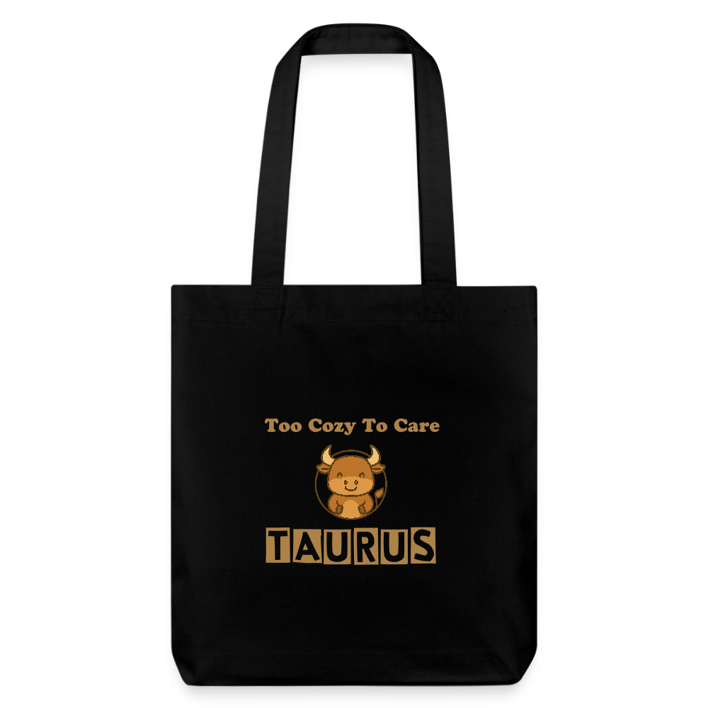 Taurus Mood Stanley/Stella recycelter Heavyweight Stoffbeutel - Schwarz