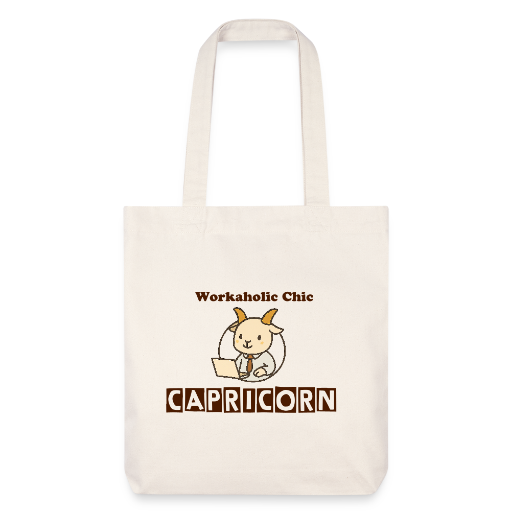 Capricorn Mood Stanley/Stella recycelter Heavyweight Stoffbeutel - Naturweiß