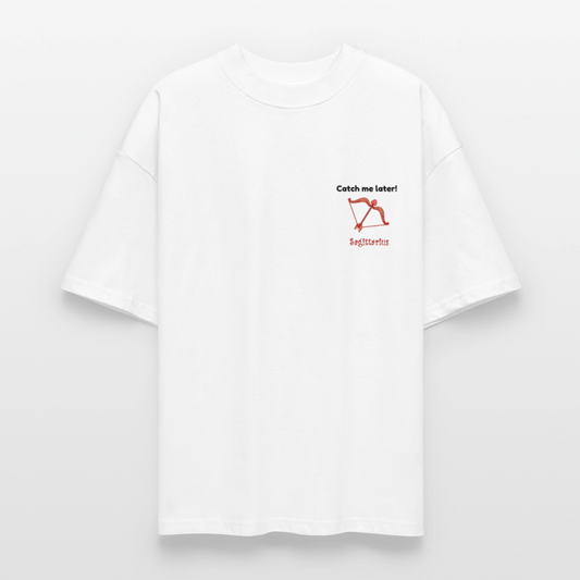 Sagittarius Stanley/Stella Oversized Unisex Bio T-Shirt Blaster - Weiß