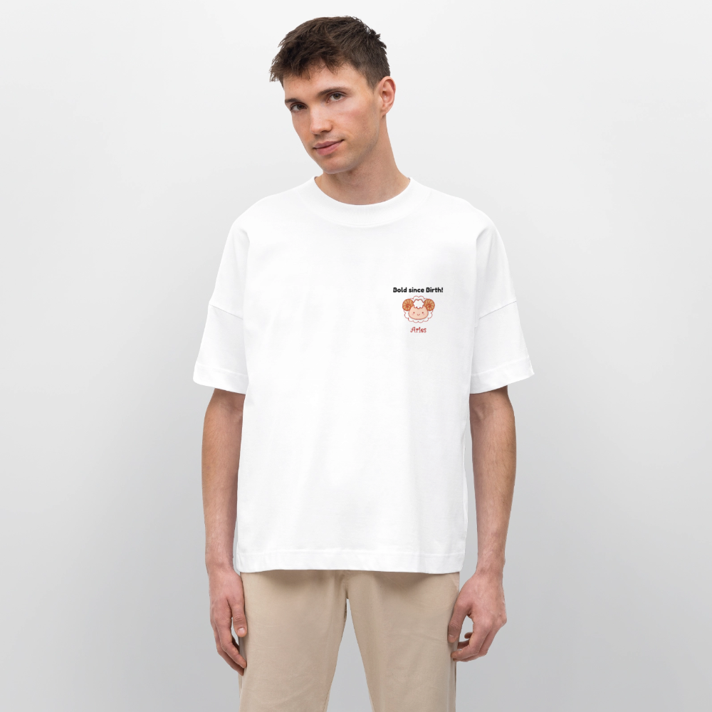 Aries Stanley/Stella Oversized Unisex Bio T-Shirt Blaster - Weiß